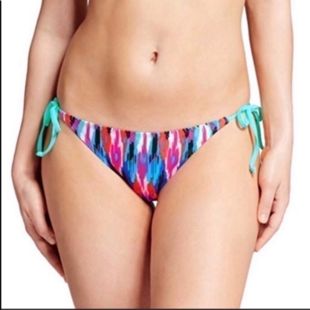 Xhilaration Bikini Bottoms Medium Tie Side Multicolor Swimwear Women